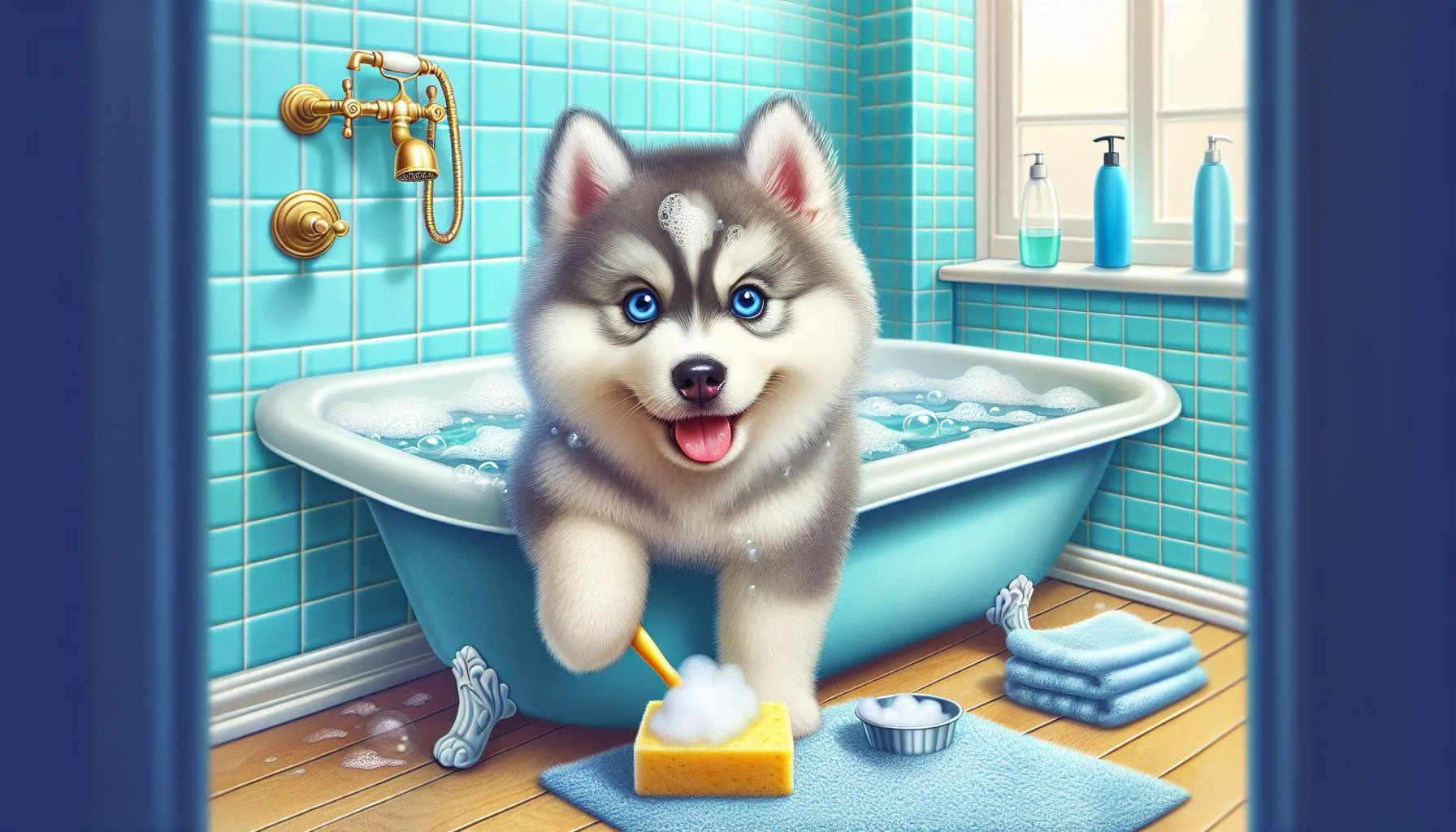 How to Bathe a Husky Puppy Easy Steps to Try Today! Husky